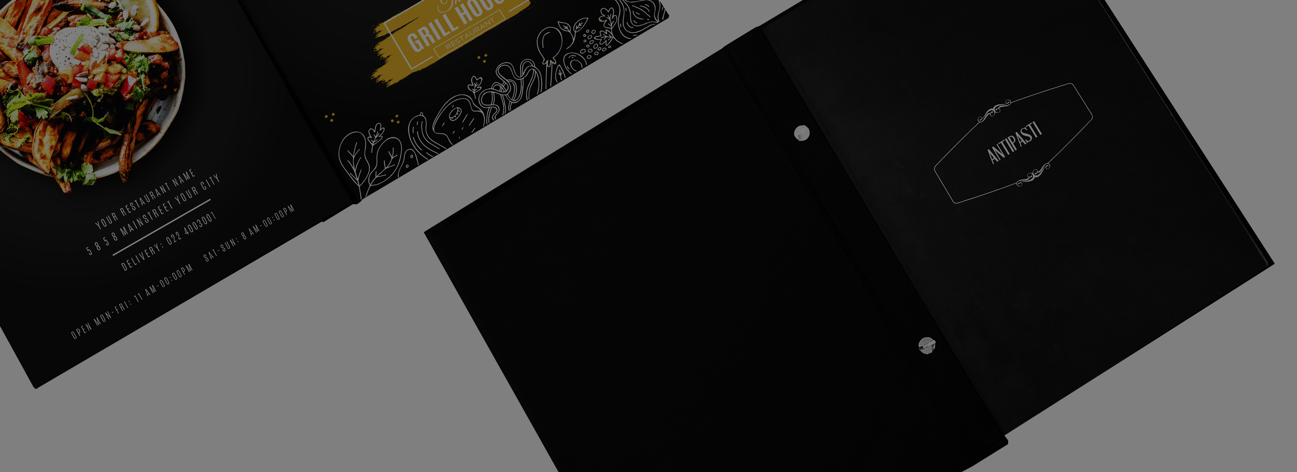 Restaurant Menu Printing (Screw Bind)
