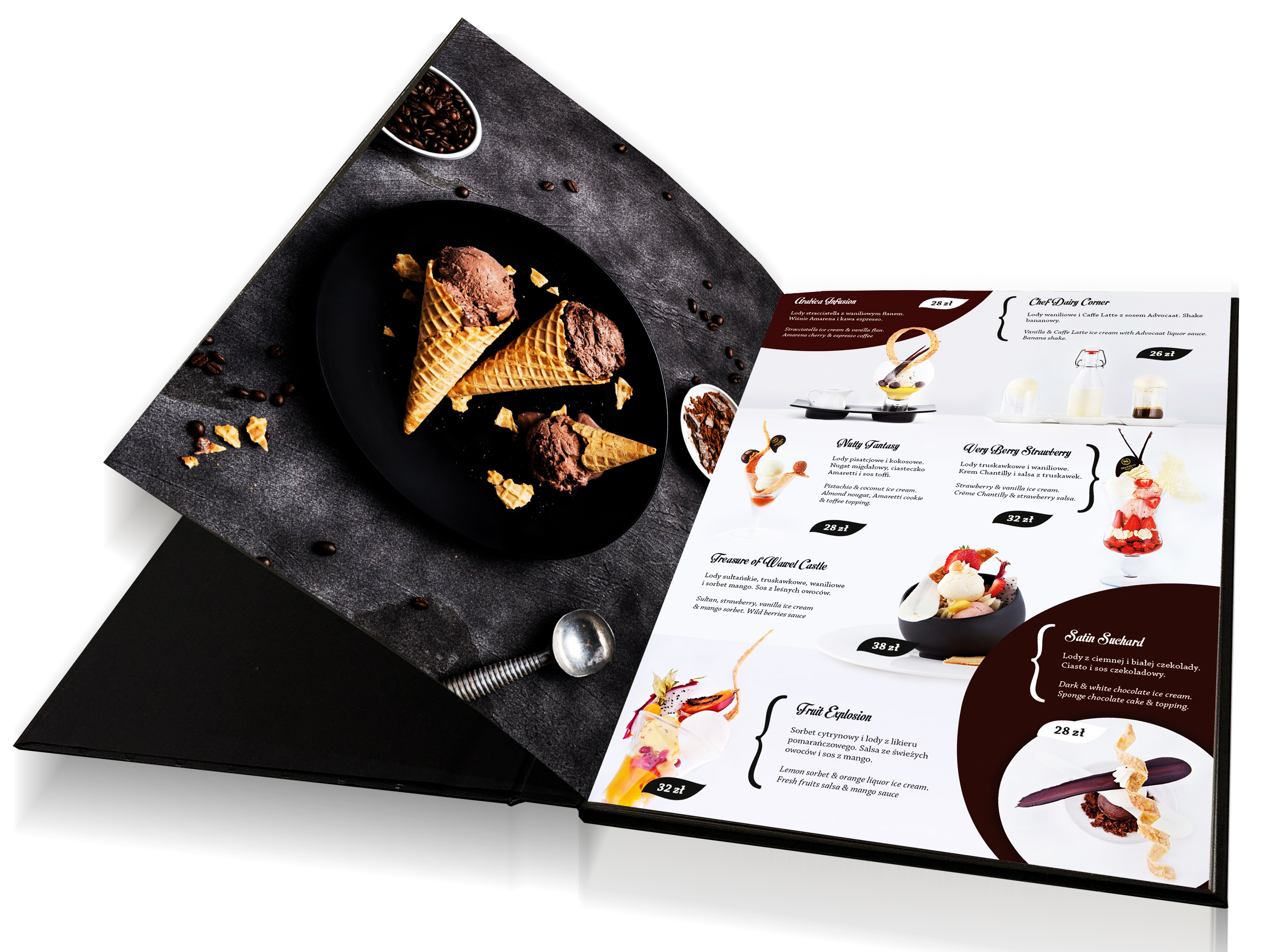 HARD COVER MENU CONTENT
